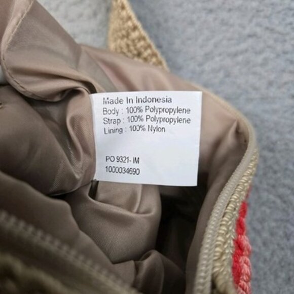 The Sak Crochet Crossbody Bag Rainbow Striped Boho Hippie Purse - Picture 8 of 9